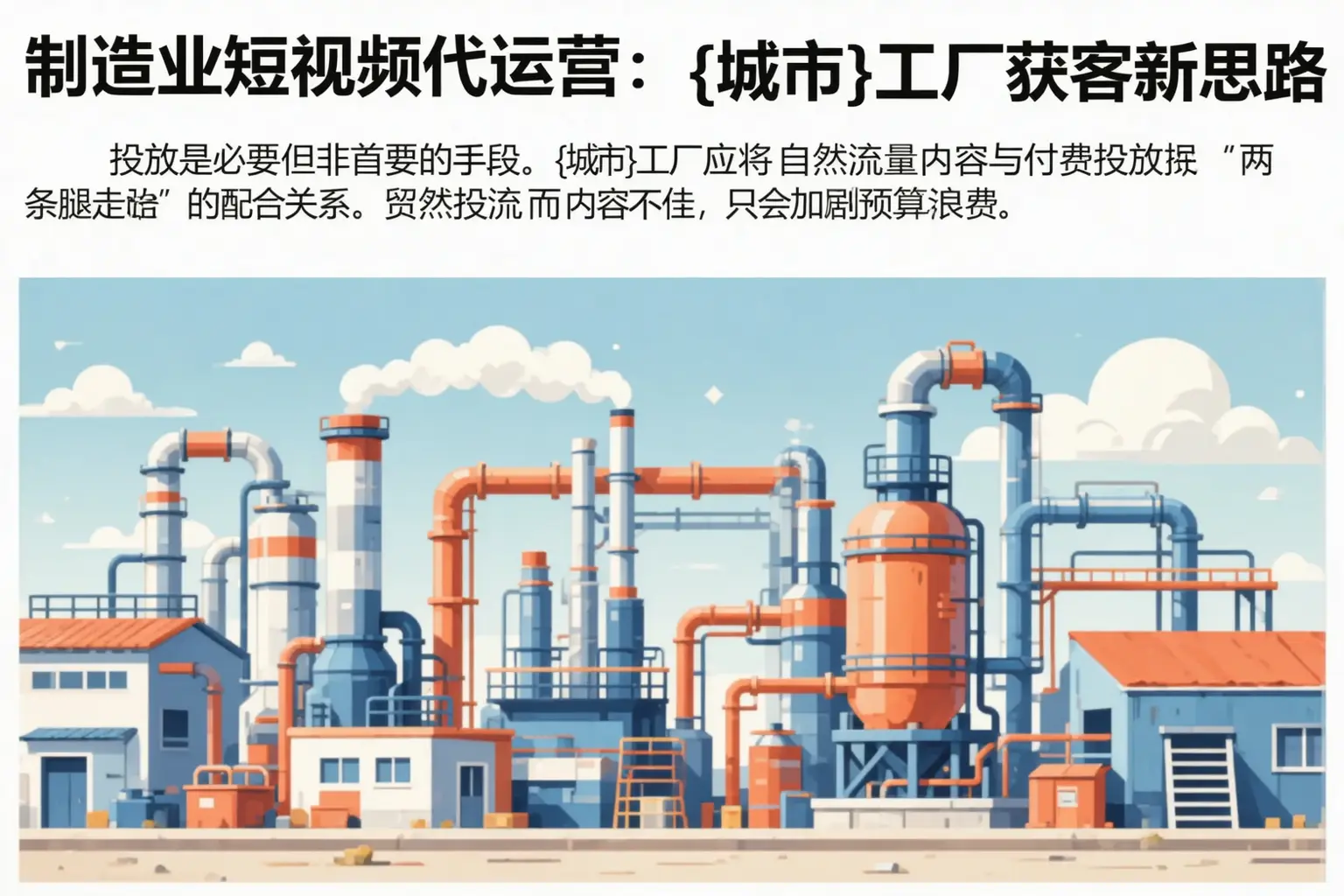 制造业短视频代运营:定边工厂获客新思路
